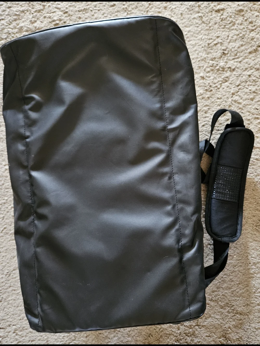Under Armour Black and White Logo Duffle Bag